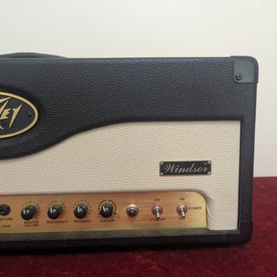 Peavey Windsor 100-Watt All Tube Guitar Amp Head 2000s - Black and Cream Amplifier image 5