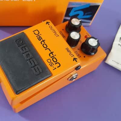 Boss DS-1 Distortion (Black Label) Vintage 1989 - Orange image 7