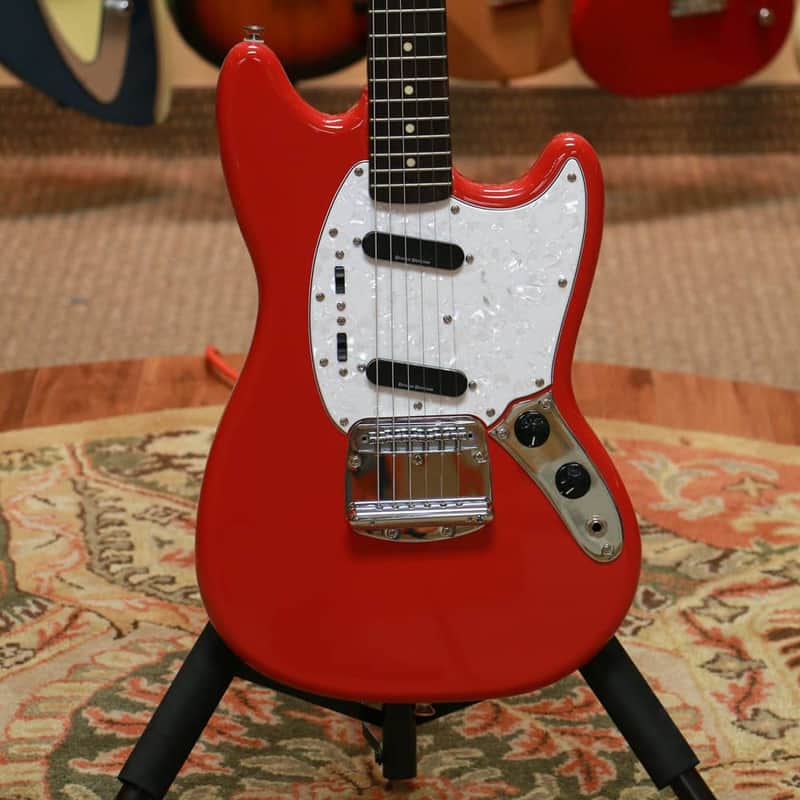 Used Squier Vintage Modified Mustang RW Fiesta Red | Reverb