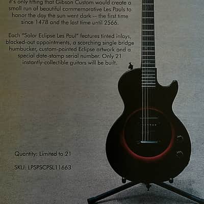 Gibson Custom Shop Solar Eclipse Les Paul serial# 2 of 20 image 7