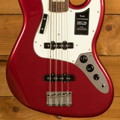 Fender Vintera III Early '70s Jazz Bass - Rosewood - Candy Apple Red image 1