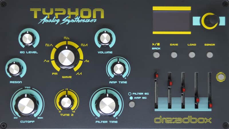 Dreadbox Typhon Desktop Monophonic Analog Synthesizer (Typhond1) image 1