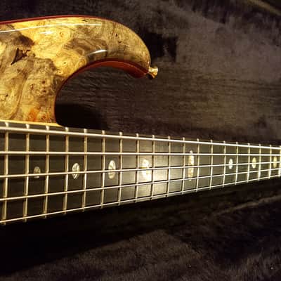 2006 Alembic MJLB 5 Signature Standard Bass Buckeye Burl 5 String image 7