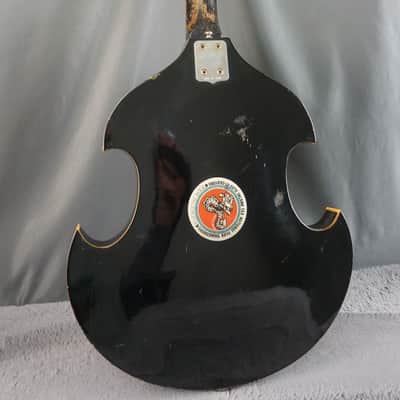 Firstman Liverpool Violin Guitar - Black - Hollow Body Japan image 3