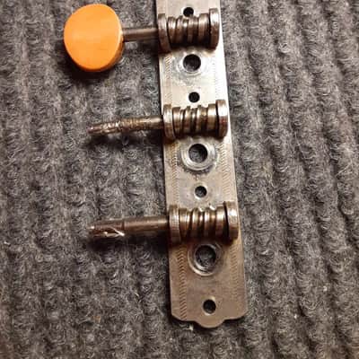 Harmony Silvertone *Unbranded Mandolin A-Style Tuning Machine Strip (Treble Side only, 1/4 buttons) image 11