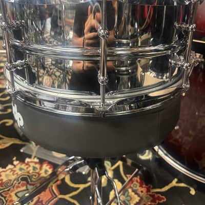 Ludwig LU6514SL Supralite 6.5x14" 10-Lug Steel Snare Drum with P88I Strainer 2021 - Present - Polished Steel image 3