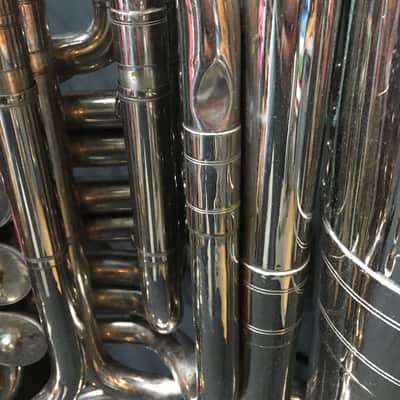 Mirafone Model 183 Tuba Eb 1960's Germany w/ Mouthpiece and Bag image 10