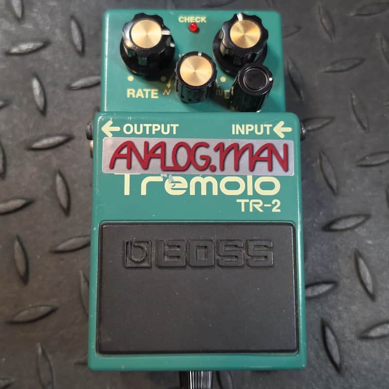 Boss TR-2 Tremolo Analogman Modded Super Added Volume Pot Mod Trem image 1