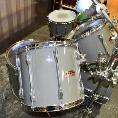 Yamaha Recording Custom 7-Piece Drum Kit, Silver w/ Hardware image 12