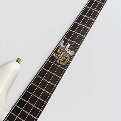 Spector Euro Ian Hill Judas Priest 4 String Signature Electric Bass Guitar - White image 5
