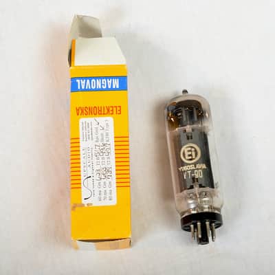 Quad (4) Vintage Magnaval KT90 Power Tubes – Made in Yugoslavia – Tested & Working image 4