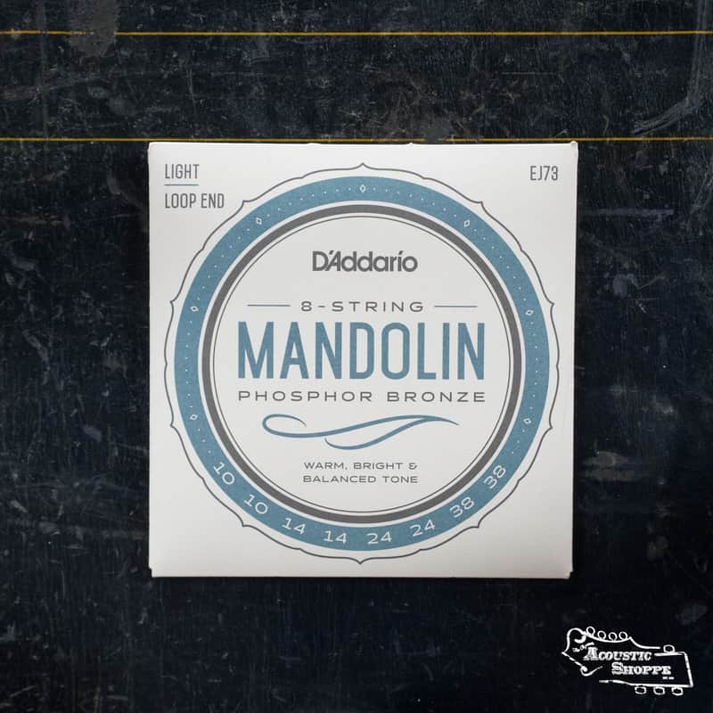 D'Addario EJ73 Phosphor Bronze Mandolin Strings, Light, 10-38 image 1