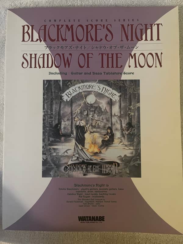 Blackmore's Night - Shadow of The Moon  - Guitar and Bass tab / tablature Book - Japan image 1