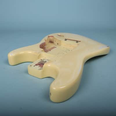 1994 Fender USA Stratocaster Guitar Body Vintage White image 5
