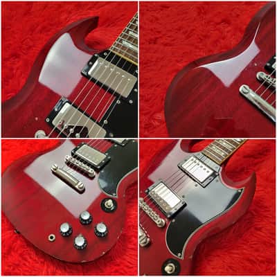 1990's Burny RSG-65 '63 (RSG-60 '63) Revival Series SG Standard - Cherry Red - Made In Japan MIJ image 5