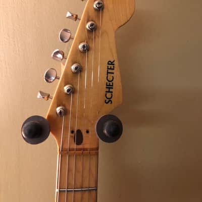 Schecter 1984 Dream Machine Type Stratocaster 1984 Aged Candy Apple Red image 1