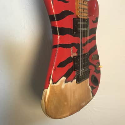 RARE 1984 Fender Japan “The Red Tiger” Medium Scale // Dimarzio Kramer ESP Charvel Satchel image 9