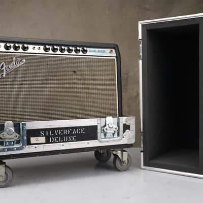 1968 Fender Deluxe Reverb AB763 Silverface 1x12 Combo Amp #59042 image 3
