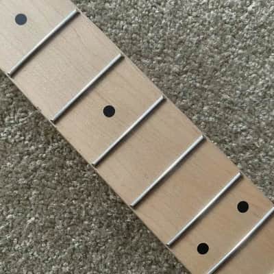 Maple Wood 4 String Bass Neck, 20 Frets Fingerboard image 6
