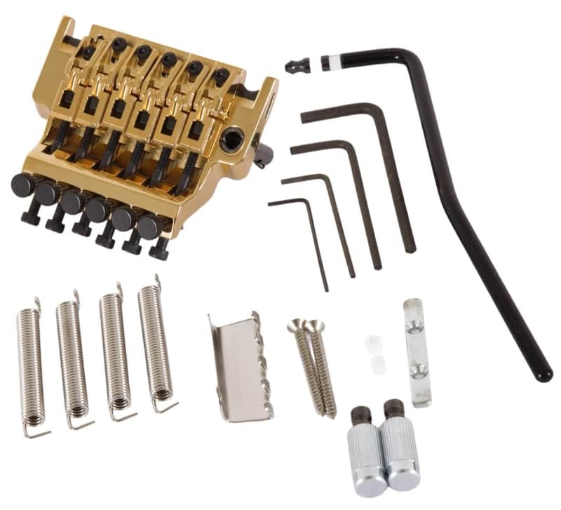 Ibanez EDGE Guitar Tremolo Bridge with 31mm Block, 2ED1R31G - GOLD image 1