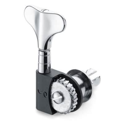 Schaller Germany 2x2 BM Light M4, Lightweight Split-Post Bass Tuners Set, CHROME image 1