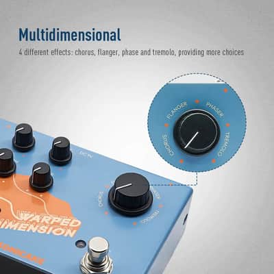 SONICAKE Digital Modulation Guitar Effects Pedal 4 Mode of Chorus, Flanger, Phaser & Tremolo,price include the import duty for US buyer image 3