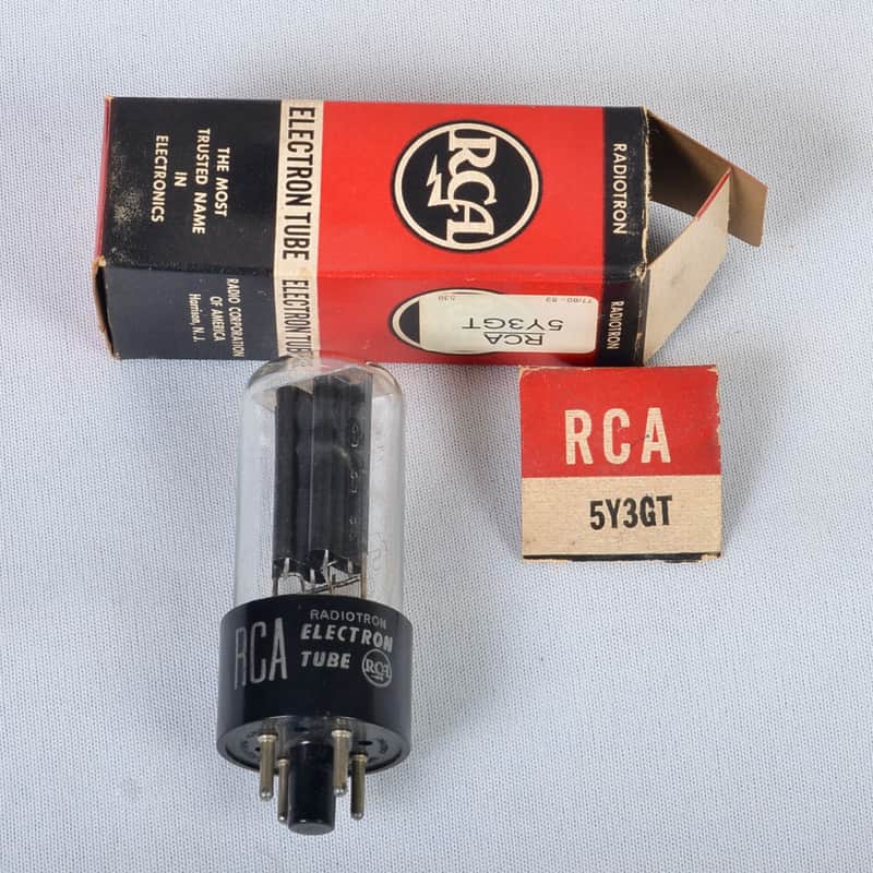 Vintage RCA 5Y3GT Rectifier Tube – Tests Good – USA Made image 1