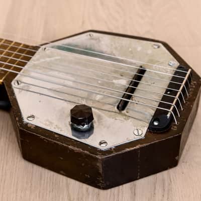1930s AudioVox 7-String "Frying Pan" Vintage Lap Steel w/ Case, Seattle-Made, Paul Tutmarc image 7