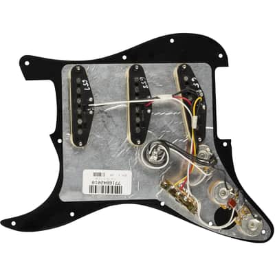Fender Pre-Wired Tex-Mex SSS Stratocaster Pickguard, Black image 2