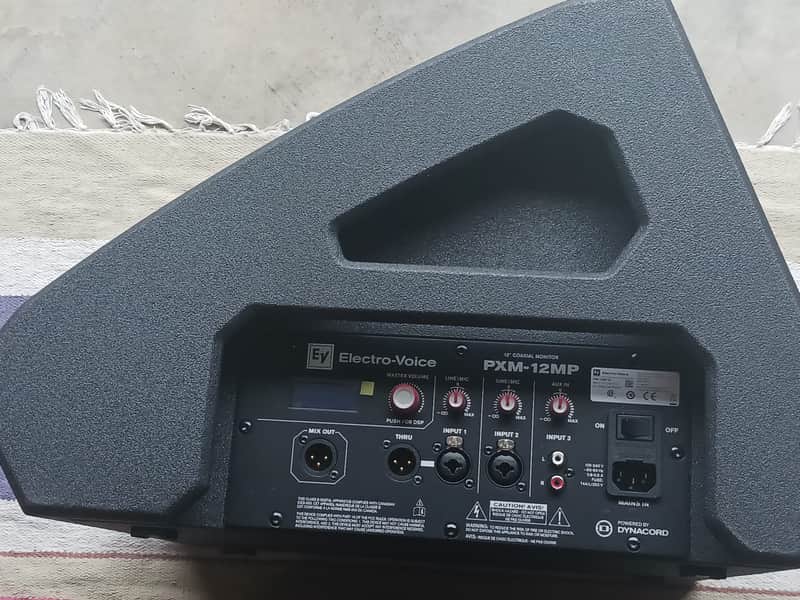 Electro-Voice PXM-12MP 12" Powered Coaxial Stage Monitor 2024- Present - Black image 1