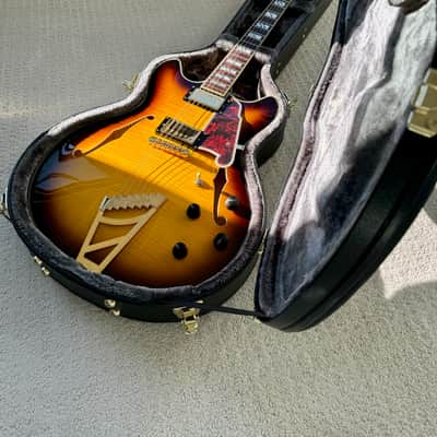 D'Angelico Excel EX-DC Semi-Hollow Vintage Sunburst image 2