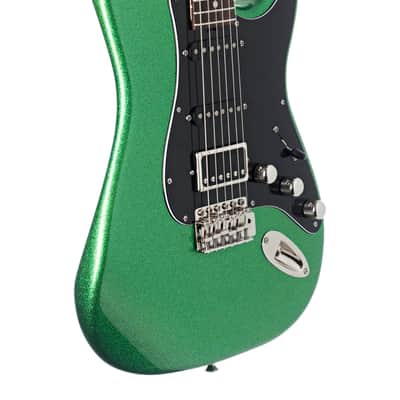 Tuttle Tuned S Green Sparkle Electric Guitar #680 image 6