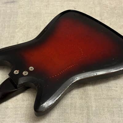1960’s Kay Vanguard II Single Pickup Garage Rock Guitar “Red Devil” Red Foil Reflector Model USA image 17