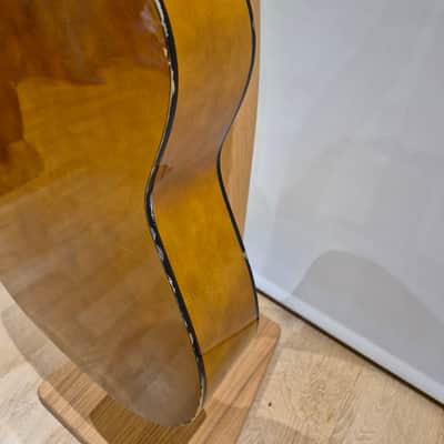 Fretless 3/4 Sized Classical Guitar with Pyrography Neck image 18