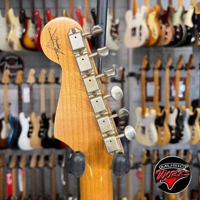 Fender   Custom Shop 62 Stratocaster Relic Antique Olympic White image 8