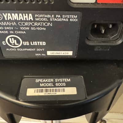 Yamaha StagePas 600i Portable PA System 2010s - Black image 8