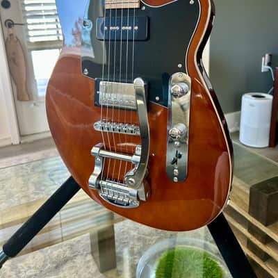 Reverend Guitars Double Agent OG - Violin Brown - Maple w/Bigsby image 3