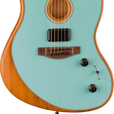 Fender Acoustasonic Player Jazzmaster Acoustic Electric Guitar. Rosewood Fingerboard, Ice Blue image 4