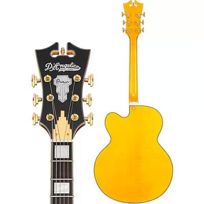 D'Angelico Premier EXL-1 Hollowbody Electric Guitar Honey Blonde image 4