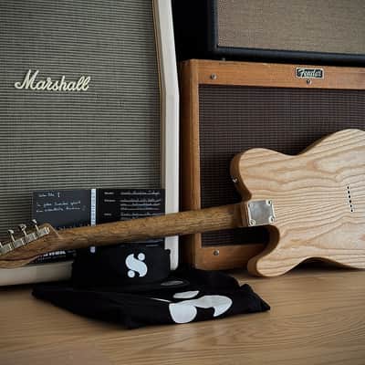 Suwak Custom Guitars Thinline T "Jr." Natural Esche & Olive Body, Korina Hals, Ebenholz Griffbrett uvm. 2026 - Natural image 9