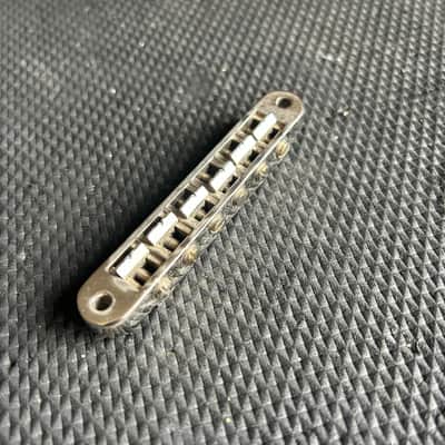 Early 1970's Schaller Nickel No-Logo Nashville Tune-O-Matic Bridge For Gibson Guitars image 2
