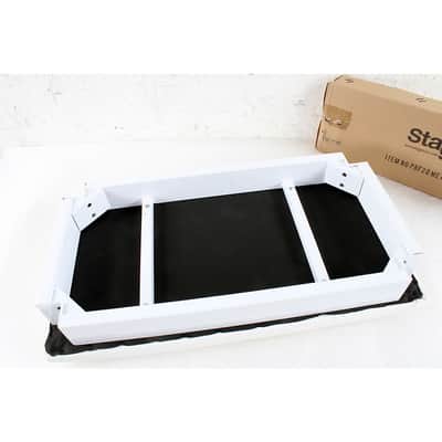 Stagg WHITE METAL FRAME PIANO BENCH Regular image 2