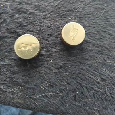 Gretsch- G Arrow guitar knobs, set of 2, Vintage image 1