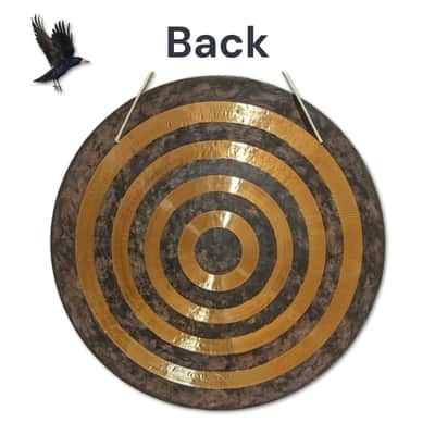 24" (D2-25) Solar Horizon Gong by Raven Sounds, Handmade Bronze Wind Gong, Free Mallet image 4