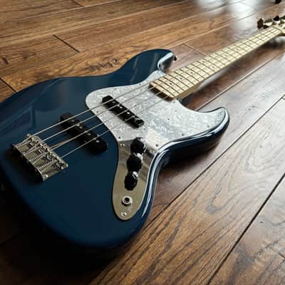 2020 Fender MIJ Hybrid II Jazz Bass with Maple Fretboard Indigo Japan image 4