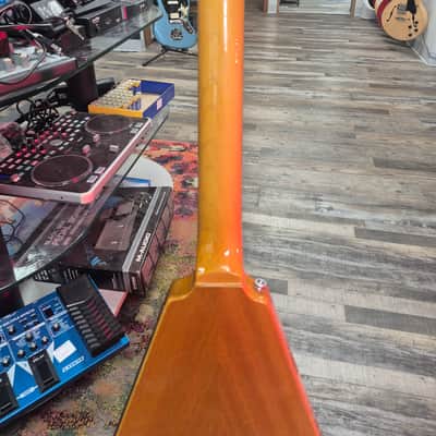 Epiphone '58 Korina Flying V 1999- Korina- made in korea -new wiring image 9
