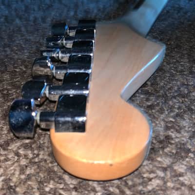 2008 Fender Standard Stratocaster  with Rosewood Fretboard black electric guitar image 12