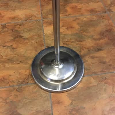 Atlas 11C Microphone Stand Vintage Silver Chrome Bottom Telescoping Boom RARE image 4
