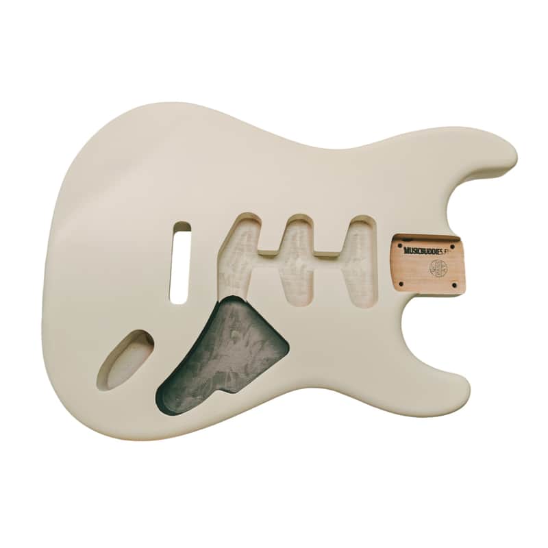 Vintage White Satin Nitro S-Style body image 1
