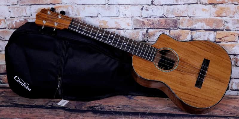 Cordoba 35T CE Tenor Ukulele 2021 Model w/Cordoba Gig Bag in Natural image 1
